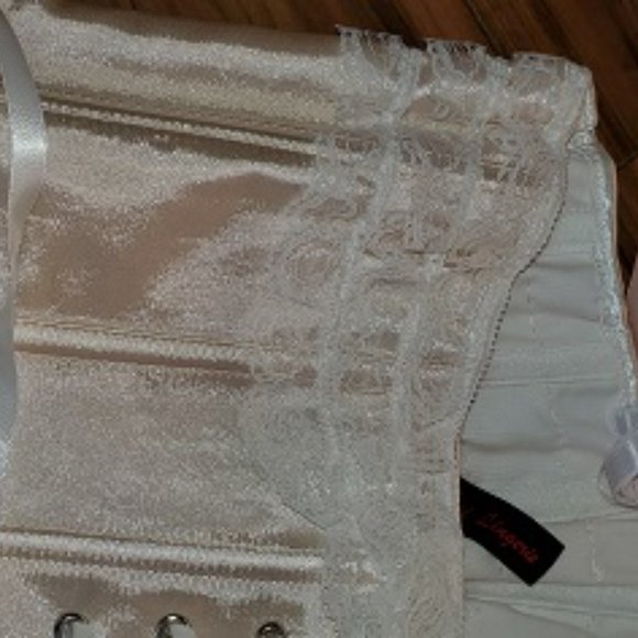 Nwt Corset Bustier Bone in Lace up  Size Xl - Picture 9 of 10